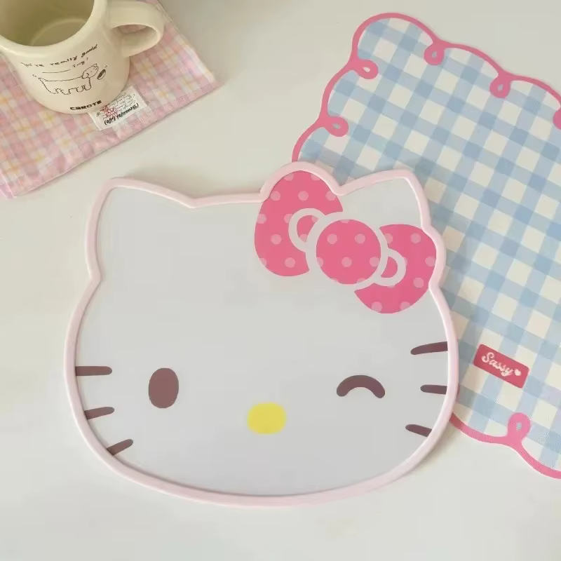 Planche à découper en PP Sanrio, dessin animé, Kawaii, Hello Kitty, planche à découper irrégulière, 