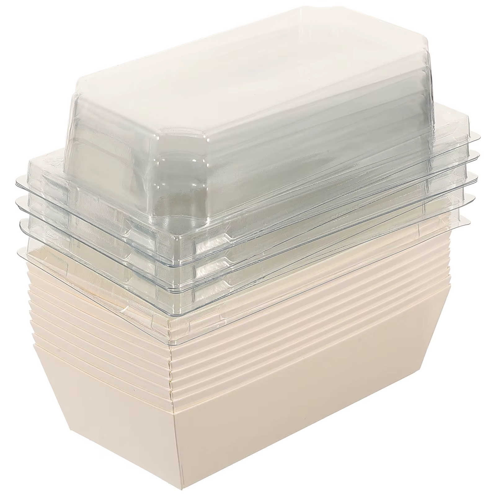 Boîte à biscuits avec couvercle transparent robuste, 20 pièces, boîte de rangement compacte pour gât