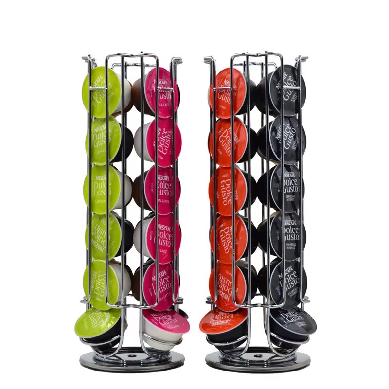 LMETJMA Rotation à 360 degrés 24 Dolce Gusto porte-capsules de café support de capsules de café supp