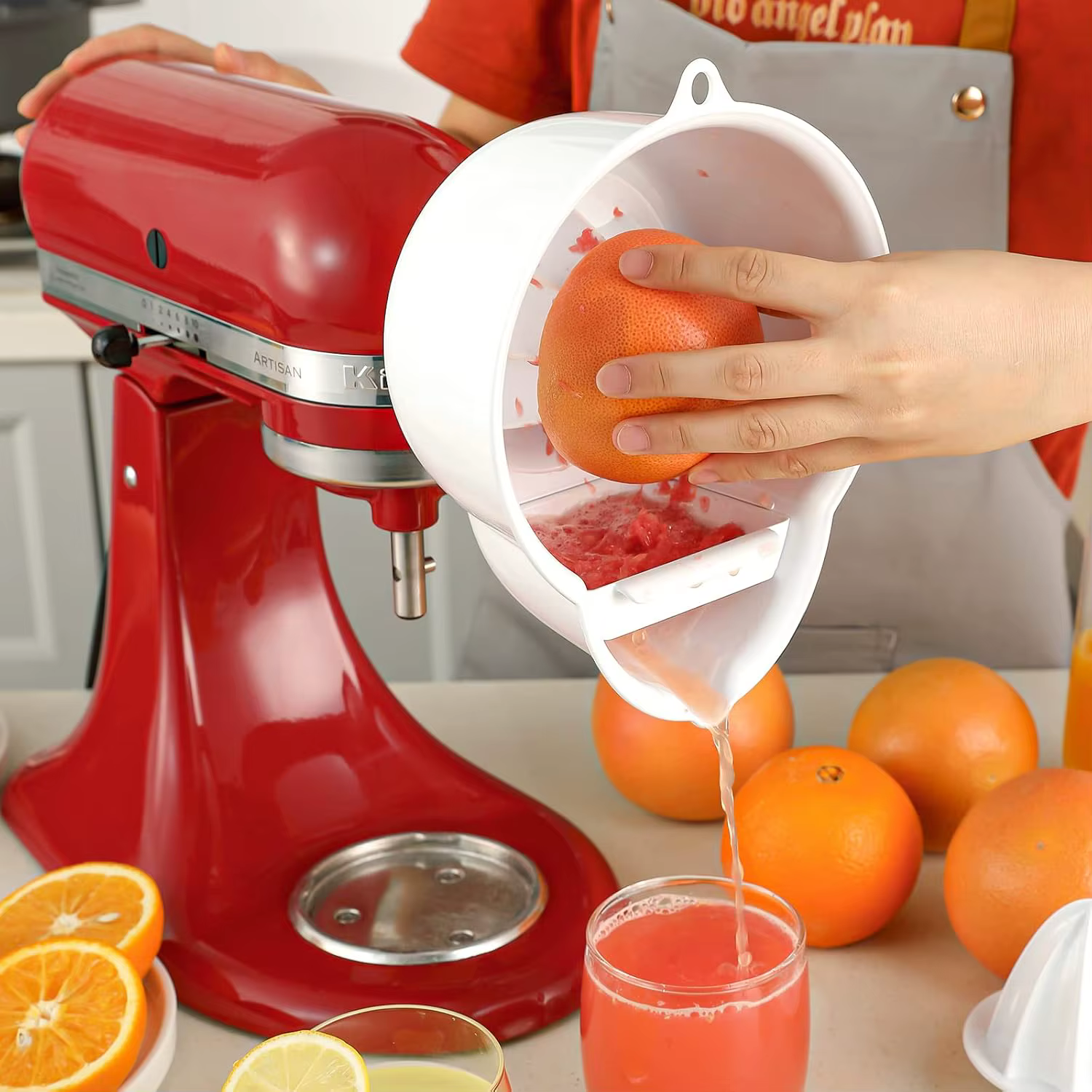 Extracteur de jus pour batteur sur socle Kitchenaid, accessoire de presse-agrumes Orange pour access