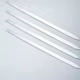 Brochettes de barbecue en acier inoxydable de 19 pouces, 4/5/6 pièces, pour Shish Kebab, brochettes 