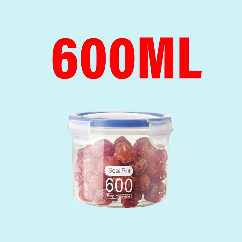 Réservoir scellé en plastique, bac à légumes de grande capacité, boîte de rangement de céréales avec