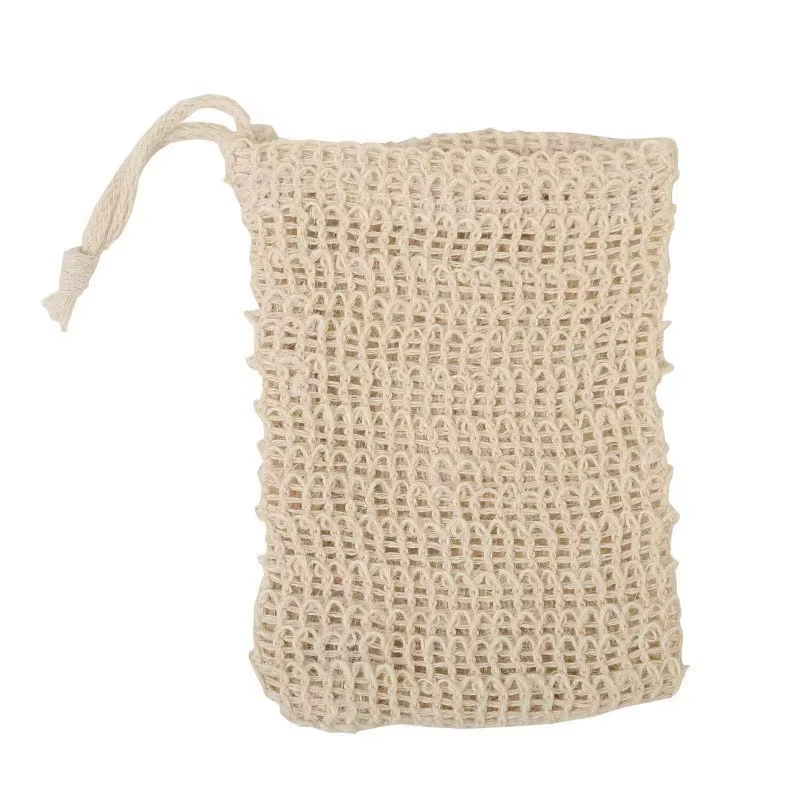 1/5/10 sac à savon de douche économiseur de savon sacs à savon faits à la main sacs à savon en Sisal