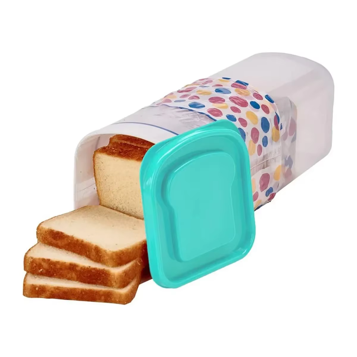 Porte-pain Sandwich en plastique avec couvercle hermétique, distributeur de pain frais, conteneur de