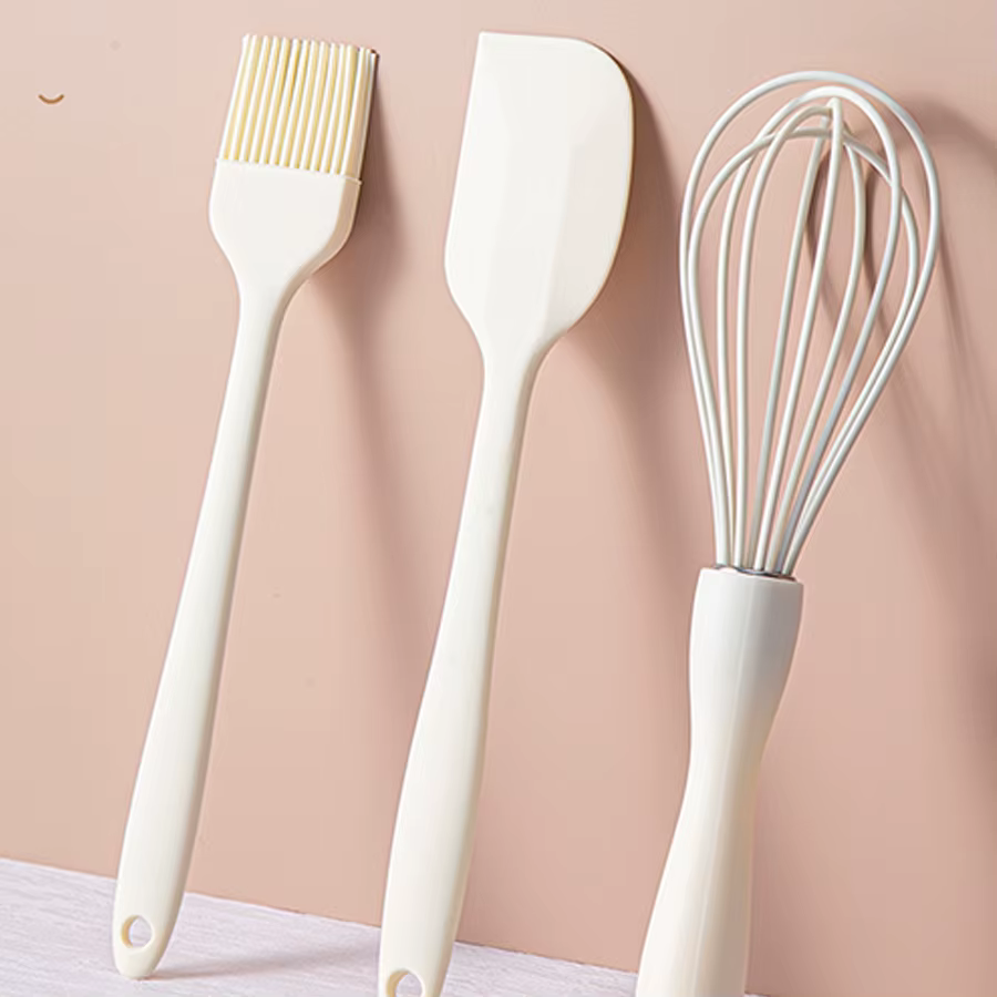 Ensemble de cuisson en Silicone, spatule à crème pour gâteaux, grattoir, fouet à œufs domestique, br