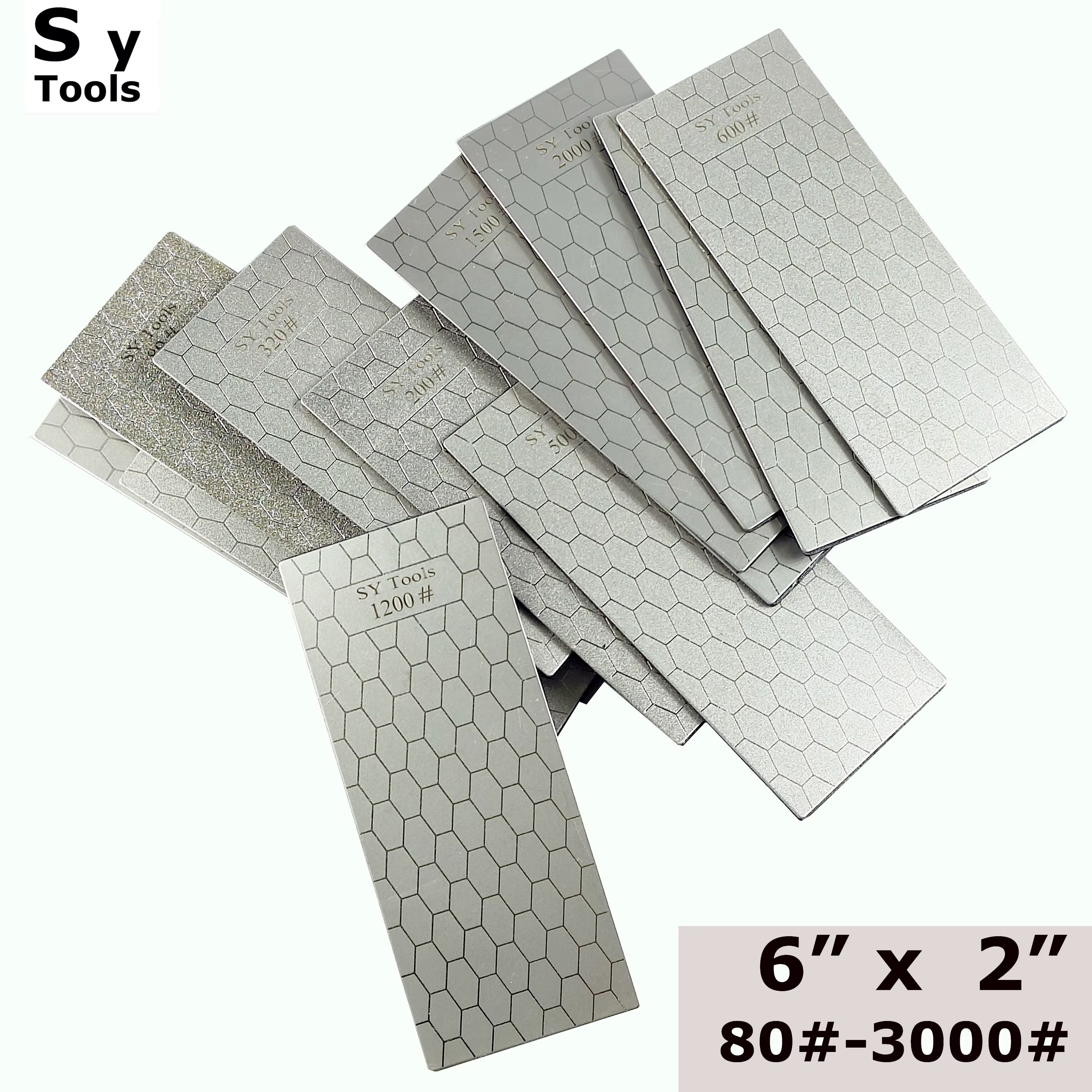 Sy Tools Nouveau 80-3000 #   Affûteur de couteaux professionnel en diamant, plaque de pierre à aigui