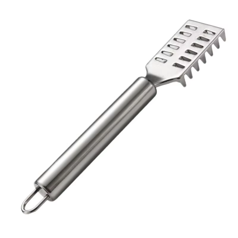 Brosse détartreur de poisson, dissolvant de détartreur de poisson avec dents de scie en acier inoxyd