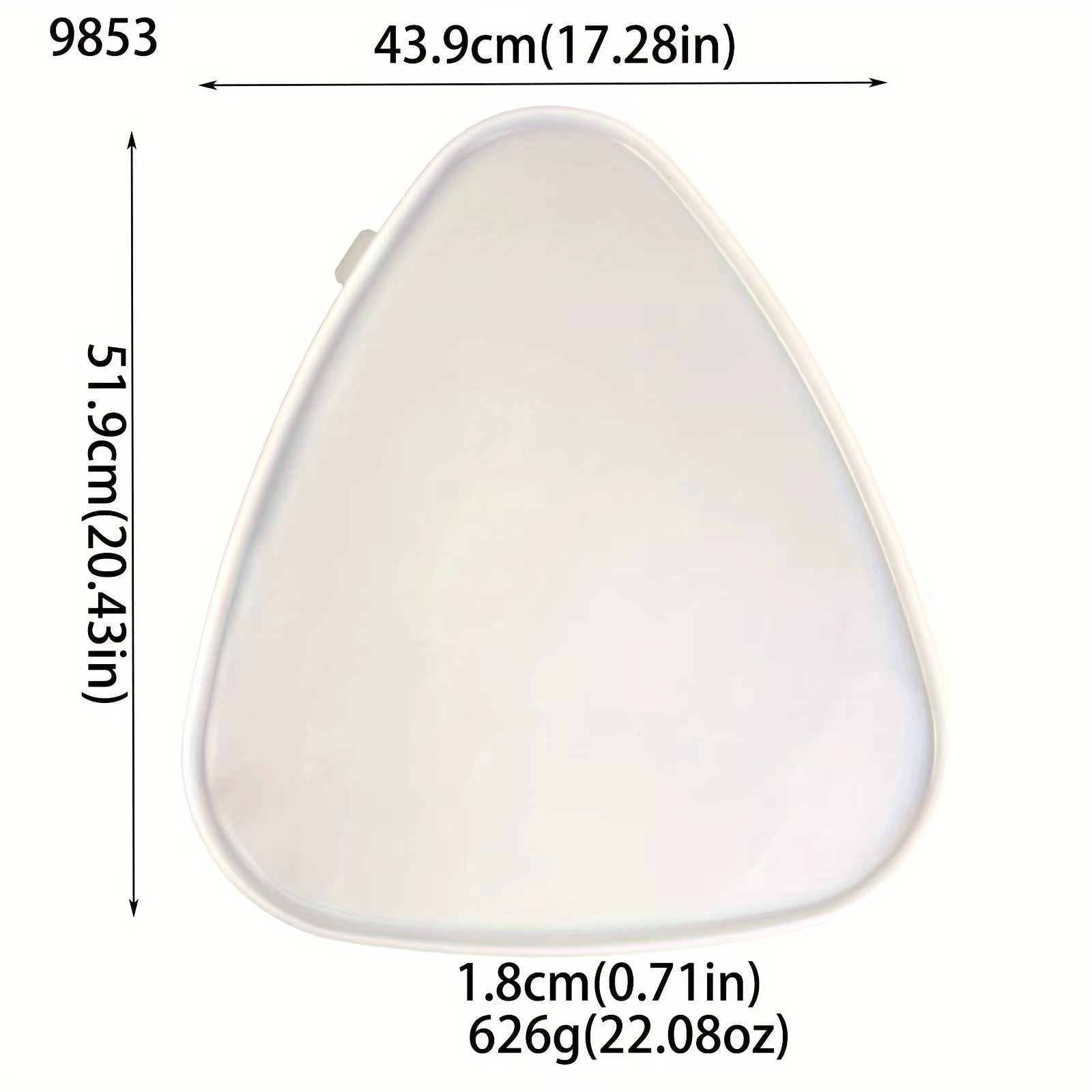 Moule triangulaire en Silicone pour café et Table à manger, artisanat de plateau en résine moderne, 