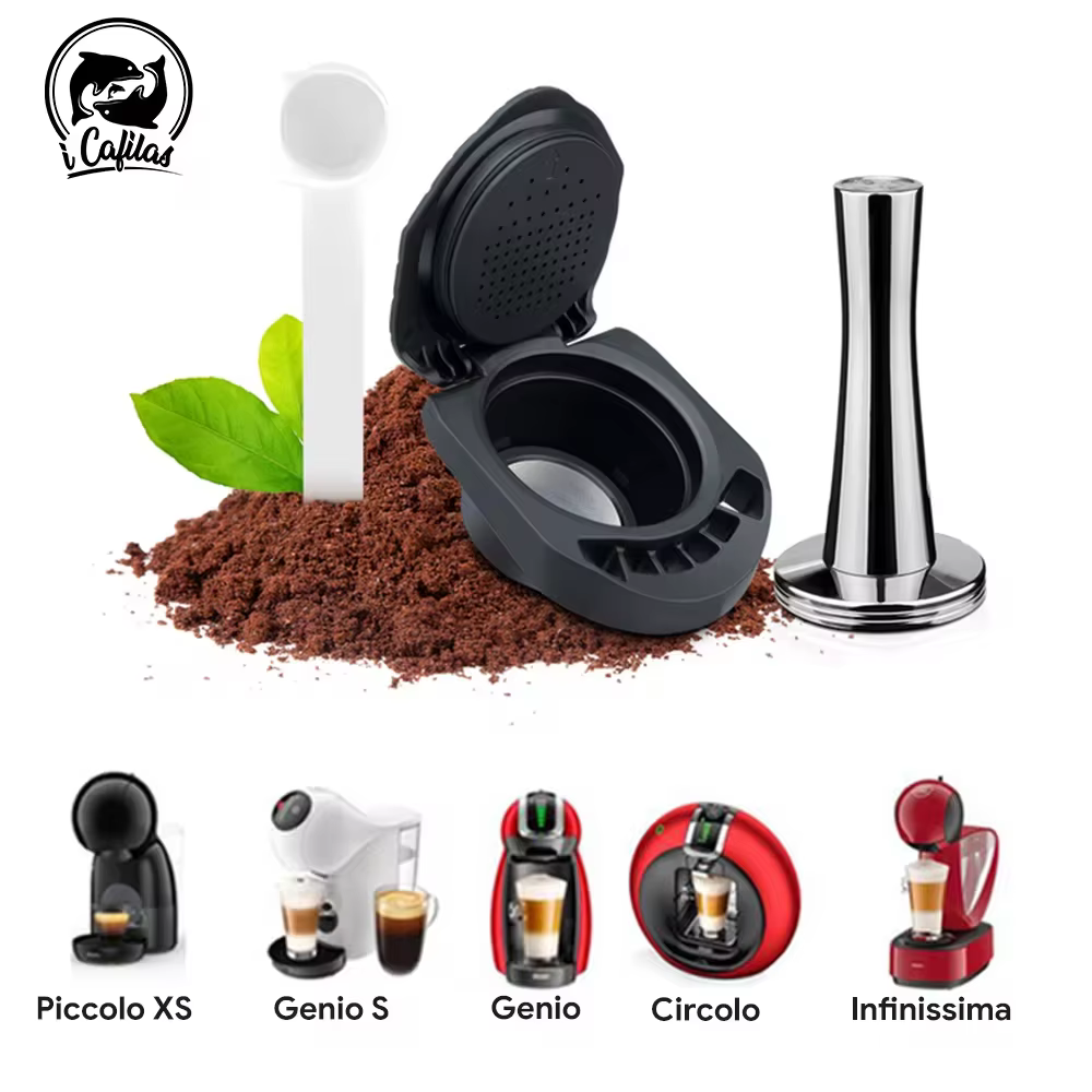 Adaptateur de café ICafilas adaptateur de capsule réutilisable Dolce Gusto avec accessoires de Machi