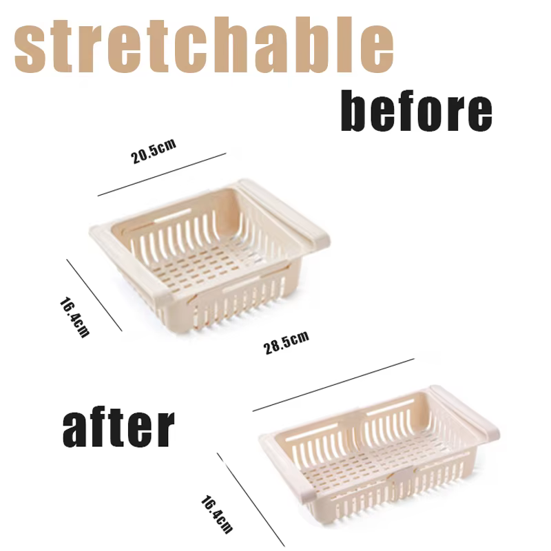 Boîte de rangement pour organisateur de réfrigérateur, tiroir de réfrigérateur multifonctionnel créa
