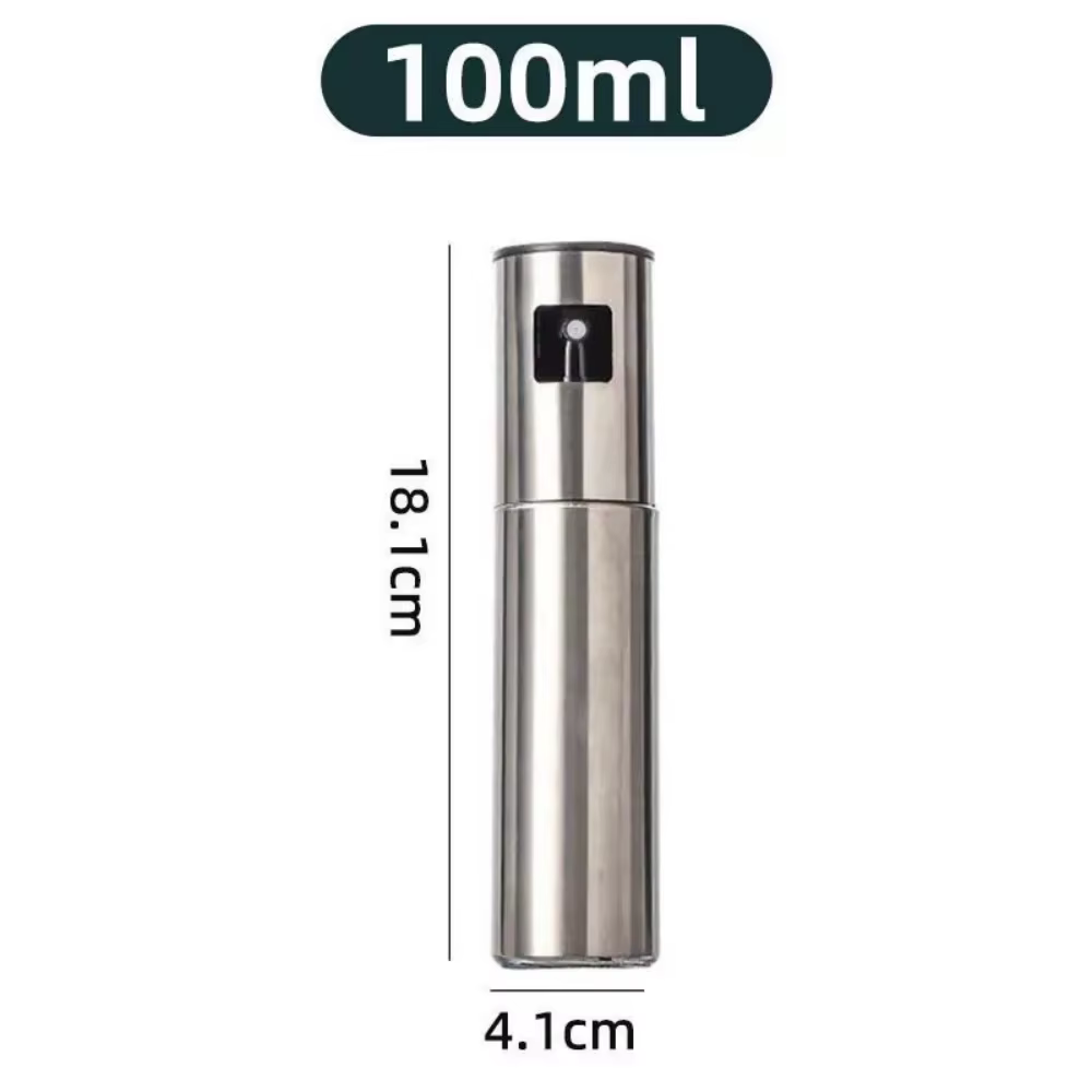 Pulvérisateur d'huile d'olive de cuisson Portable en acier inoxydable de 100ml, mini pulvérisateur d