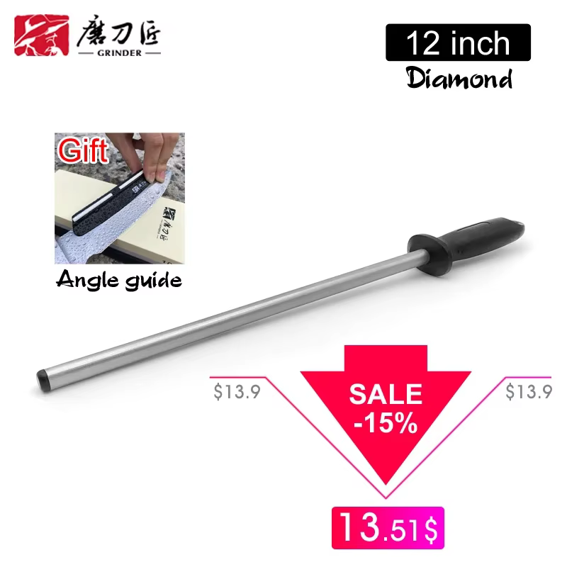 Soldes -15% Cadeau TAIDEA Tige d'affûtage diamantée 10/12 pouces avec guide d'angle en acier, systèm
