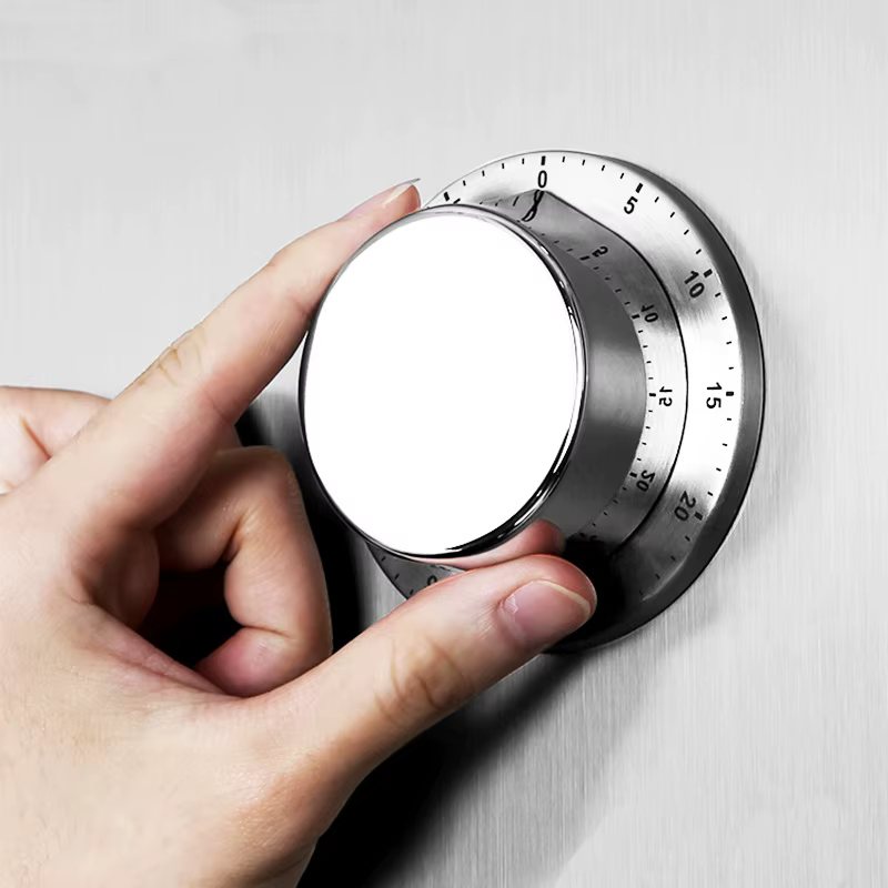 Minuterie ABS et acier inoxydable 2025, réveil mécanique, minuterie de cuisine, rappel de cuisson po