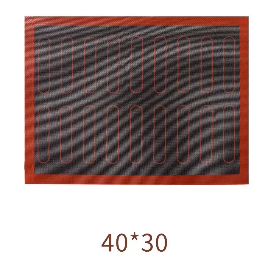 Tapis de cuisson en silicone perforé de qualité alimentaire 40x30/58x38cm, 18/20 cavités, pour éclai
