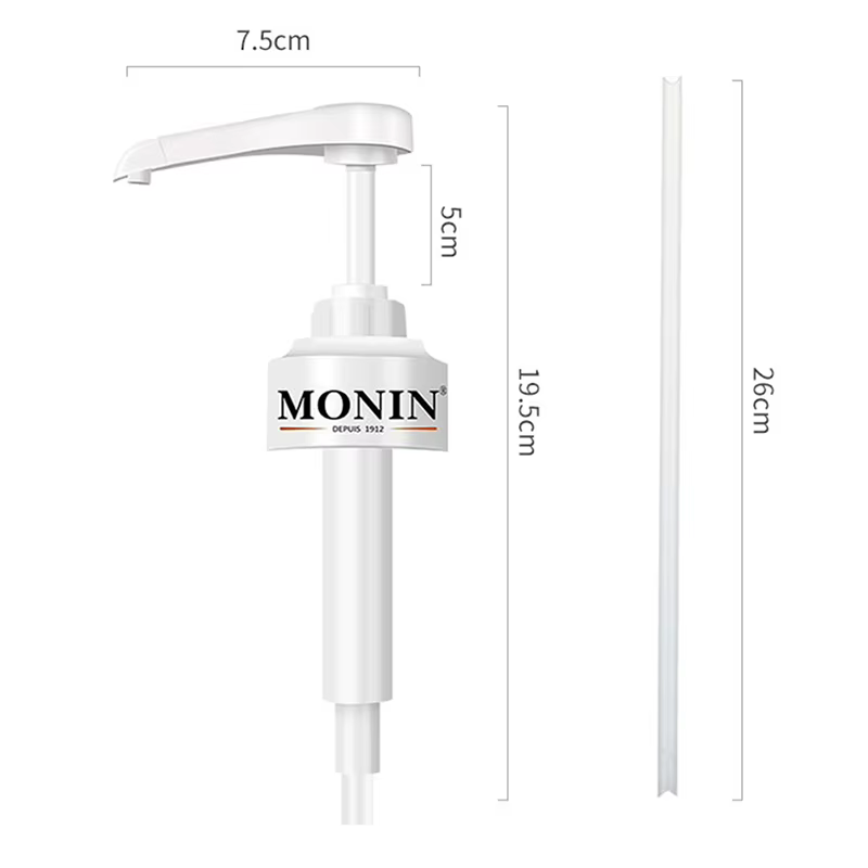 Distributeur de Sistresset de Café, 1 Litres, Pompe de Liquide Noire, Bouteille de Jus de 10ml