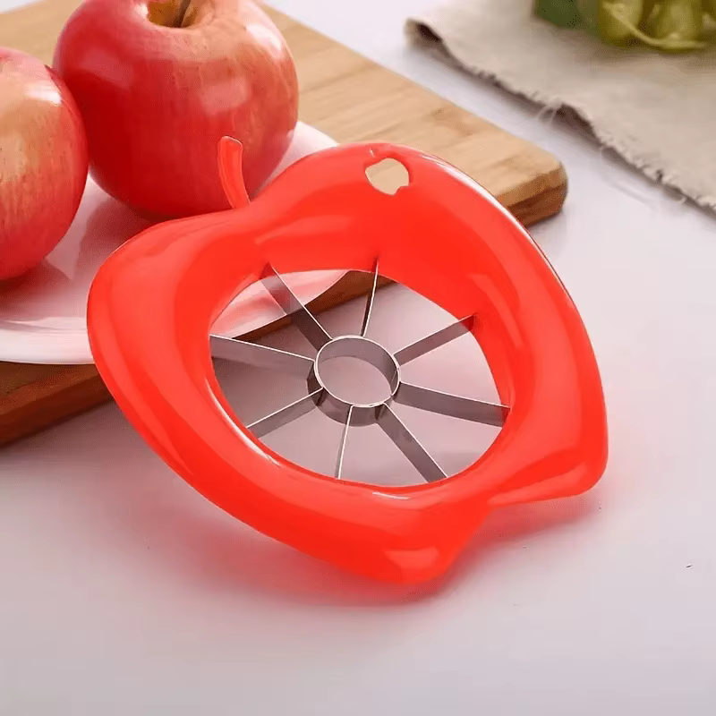 Trancheuse à fruits en acier inoxydable, outils de coupe de pommes, trancheur de Camping en plein ai