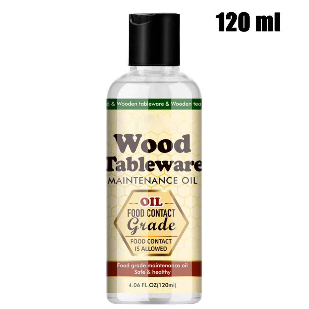 Planche à découper en bois, huile de revitalisant pour service à thé, huile d'entretien du bois pour