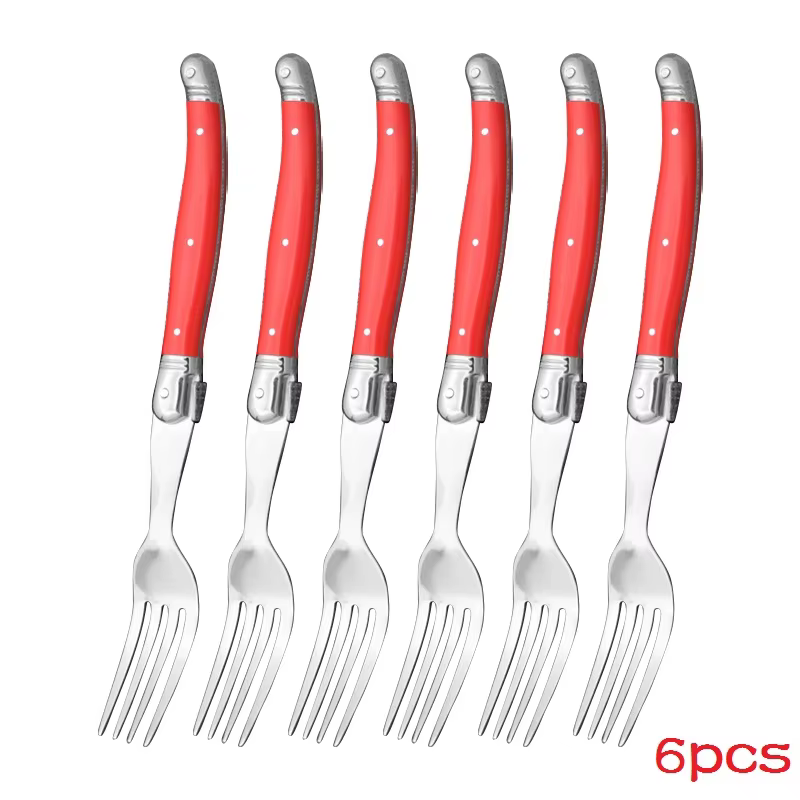 Ensemble de couverts Laguiole en acier inoxydable, cuillère à gâteau coréenne pour hôtel, maison, Ba