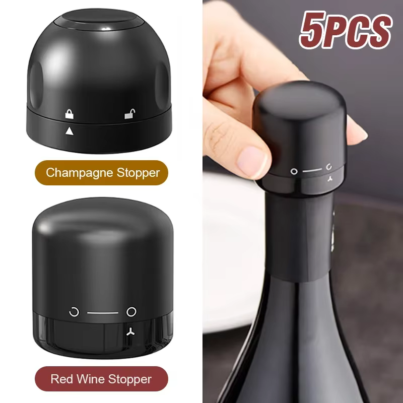 Bouchon de bouteille de vin scellé sous vide, bouchon de Champagne anti-fuite et bouchon de bouteill