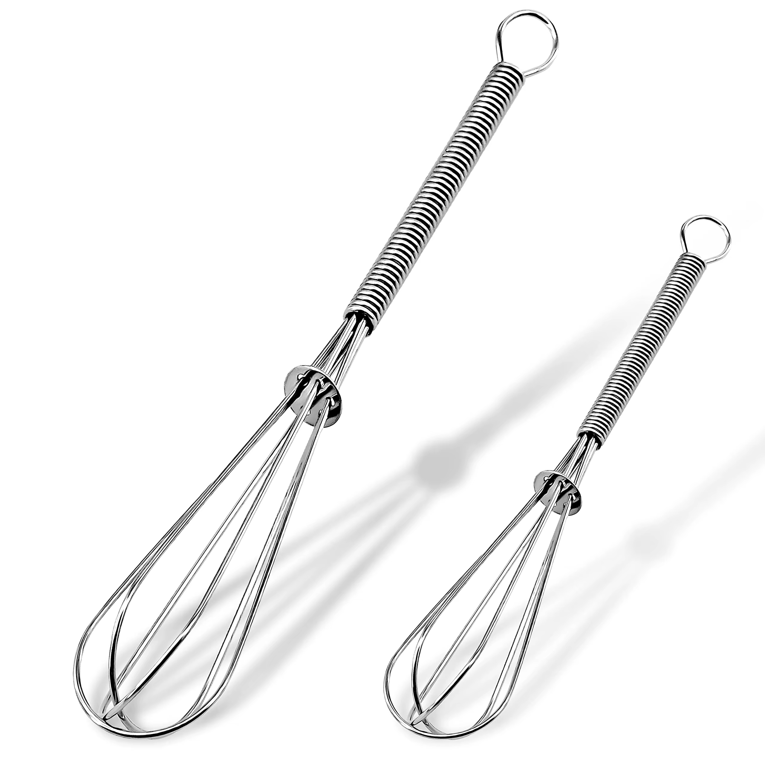 Leeseph-Fouets métalliques en acier inoxydable, mini fouet et batteur à œufs, 5 po, 7 po, 8 po, cuis