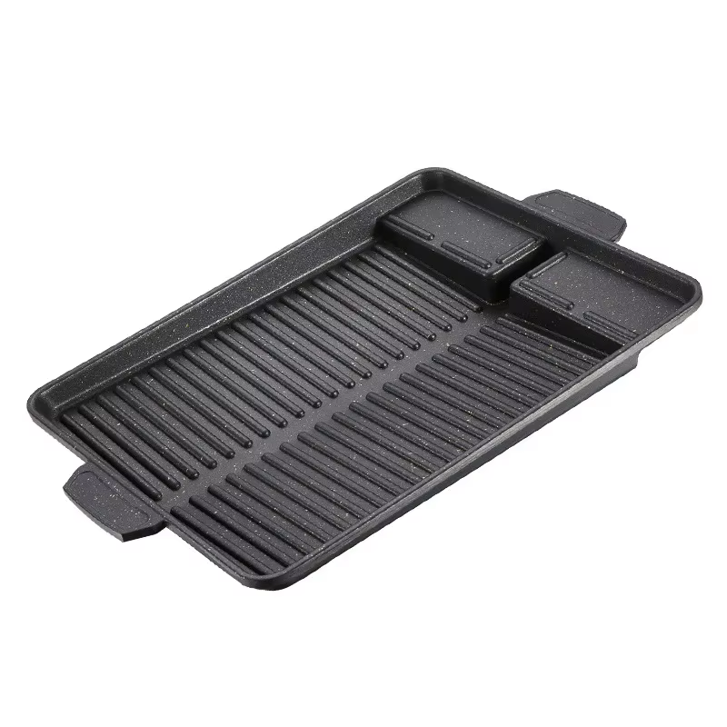 Plaque de cuisson rectangulaire à revêtement antiadhésif Portable 32X26cm pour cuisinière à gaz Buta