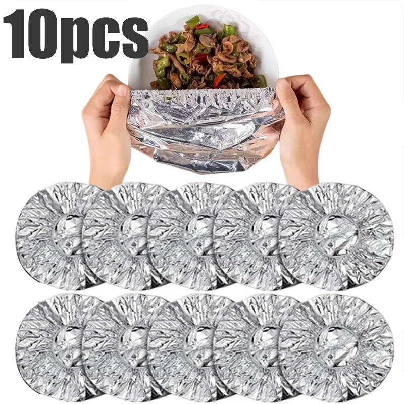 Couverture en aluminium pour aliments, 10 à 50 pièces, couverture isolante résistante à la chaleur p