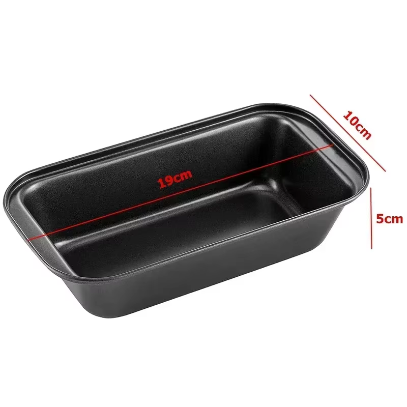 LMETJMA-Poêle à Pain Antiarina en Acier au Carbone, Accessoire de Cuisson Rectangulaire pour Brownie