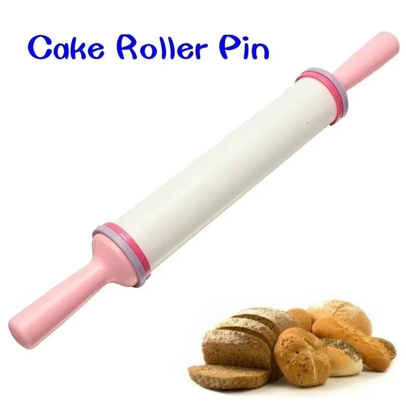 Rouleau à gâteau en plastique antiadhésif réglable, rouleau à pâtisserie, biscuits, nouilles, Fondan