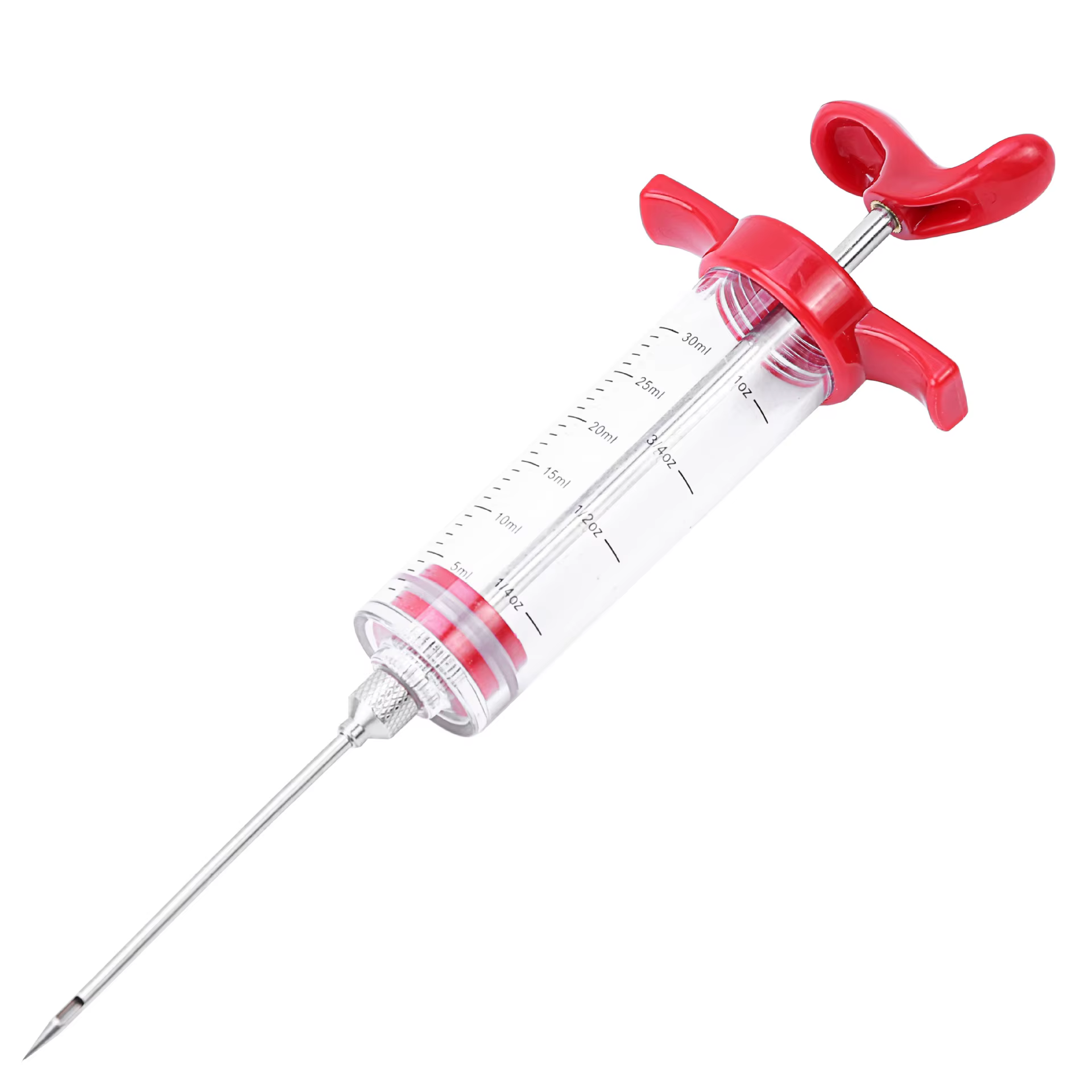 LMETJMA – seringue d'injecteur de viande avec 3 aiguilles d'injecteur de Marinade pour barbecue Gril