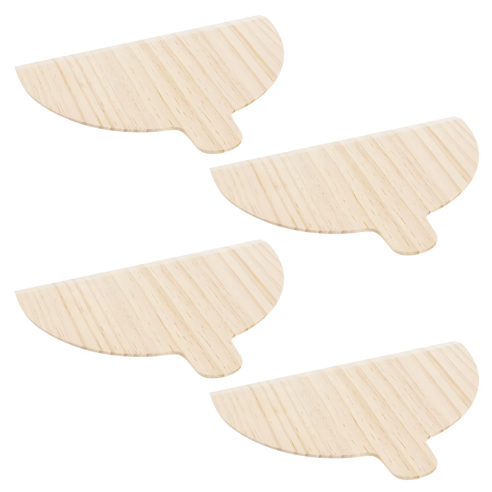Peau à Pizza en bois avec poignée, planche à Pizza demi-ronde, spatule à palette lisse, accessoires 