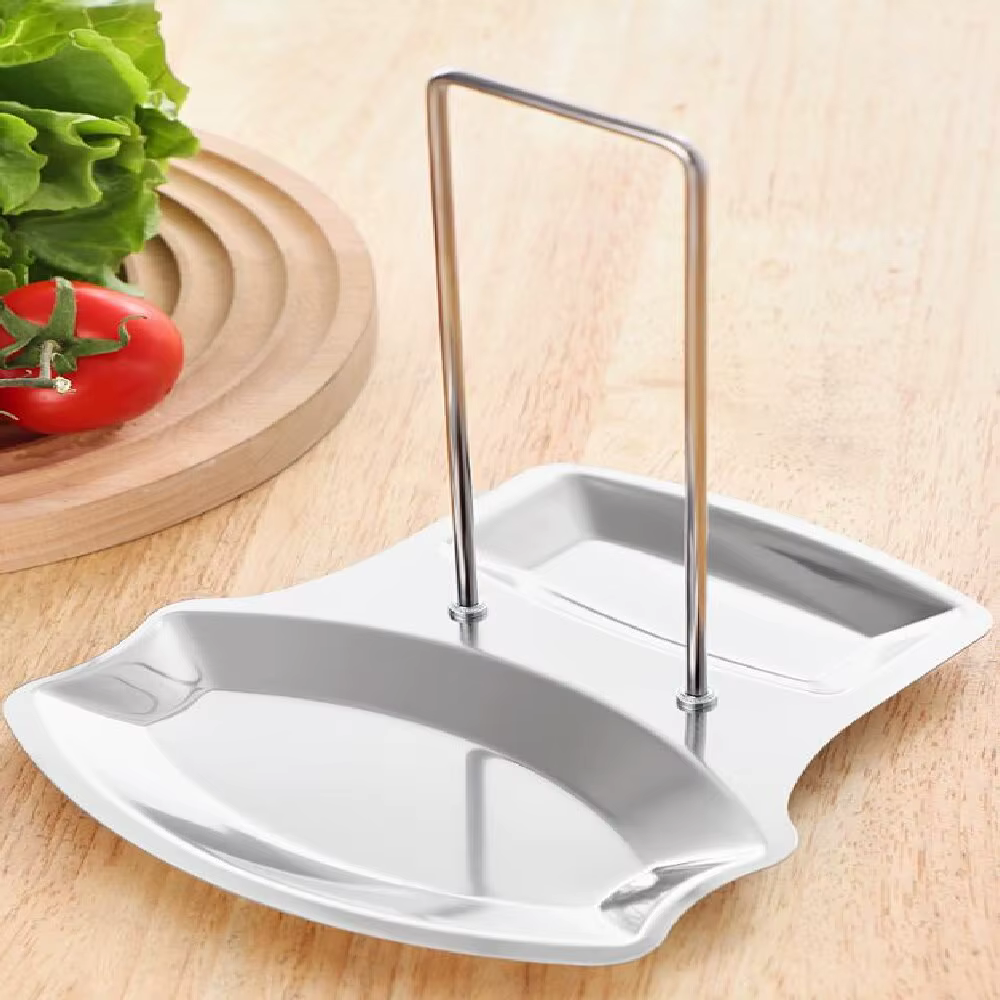 Support de couvercle de casserole en acier inoxydable, support de rangement de cuisine pour ustensil