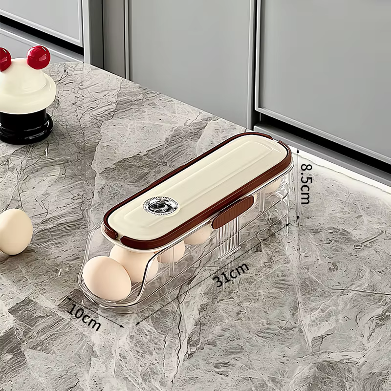 Boîte de conservation des œufs, support roulant spécial de qualité alimentaire pour réfrigérateur