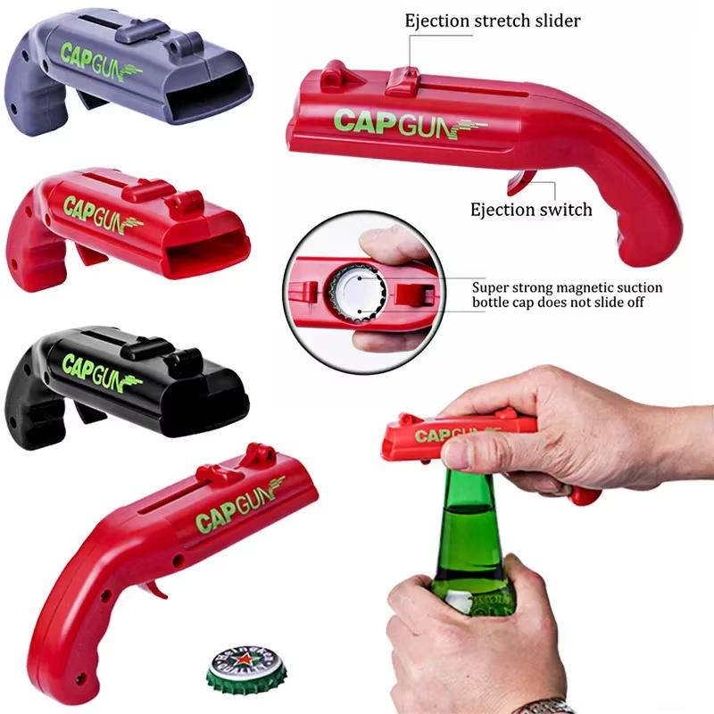 Pistolet créatif ouvre-bouteille bouchon pistolet lance bouchon de bouteille multifonctionnel boucho