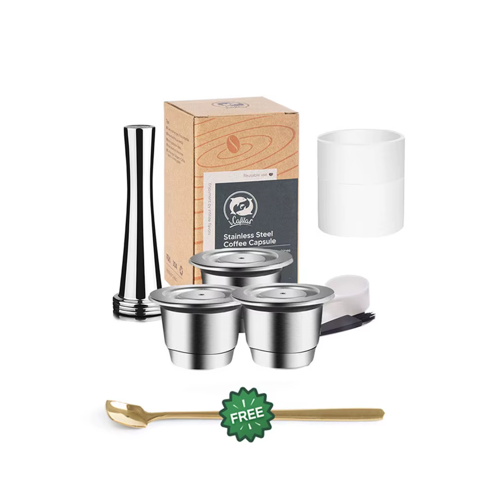 Pour Nespresso Capsule de café réutilisable en acier inoxydable riche Crema expresso filtres recharg