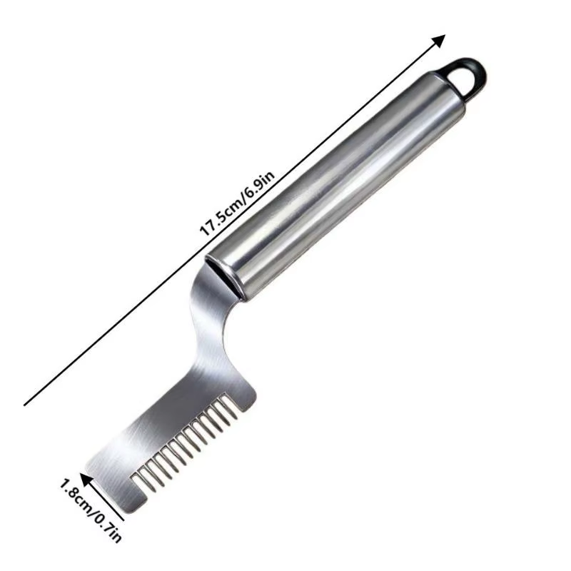 Couteau de cuisine en soie, couteau à oignon vert haché en acier inoxydable, tête de coupe incurvée,