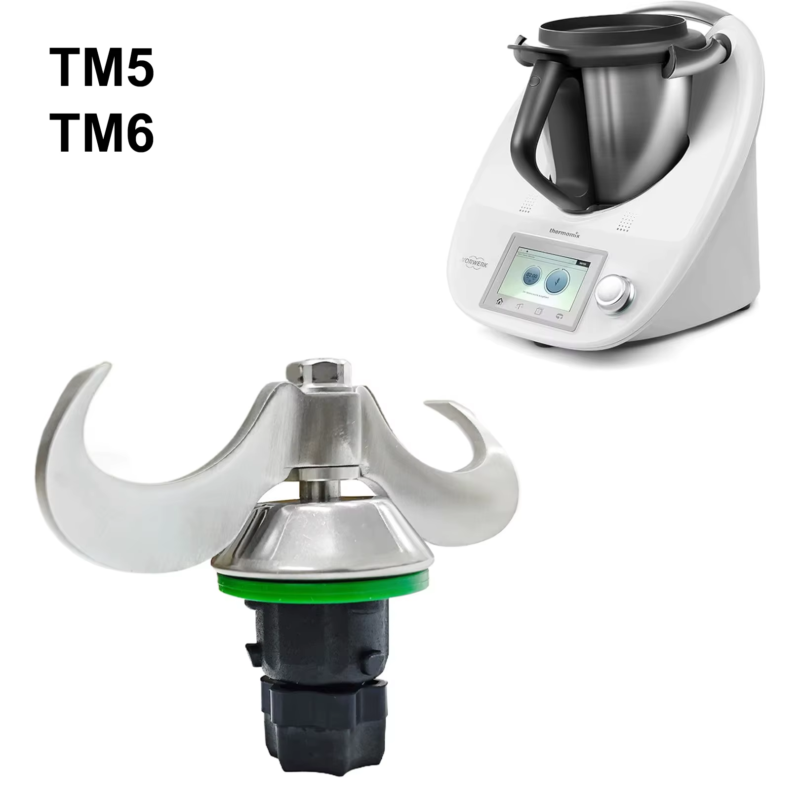 Lame de mélangeur pour Vorwerk Thermomix TM6, centre commercial trempé, tête de pétrissage de pâte