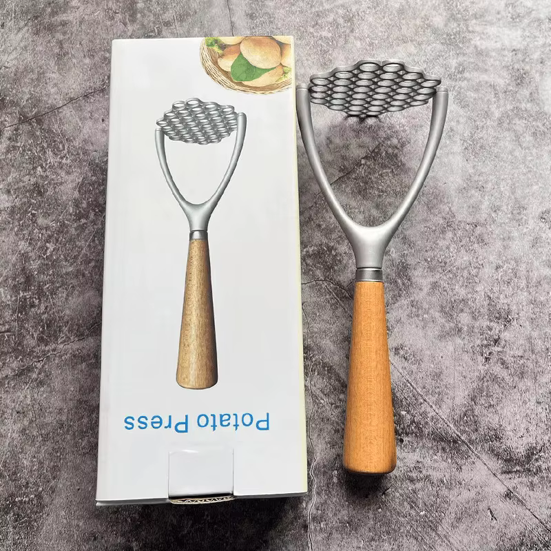 Moulin à purée de pommes de terre en acier inoxydable, épaissi, pratique, solide, corps unique, faci
