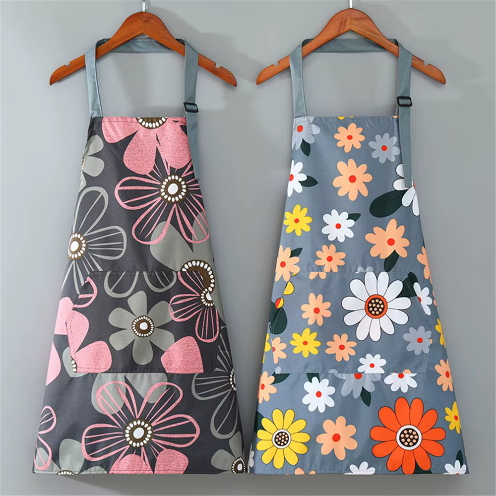 Tablier de cuisine étanche à l'huile pour femmes, enfants, hommes, accessoires de cuisson de café po