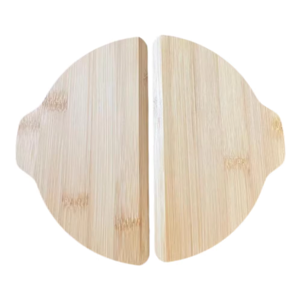 Planche à Pizza demi-ronde en bambou, Gadget de cuisine épais, pelle à Pizza en bois de bambou avec 