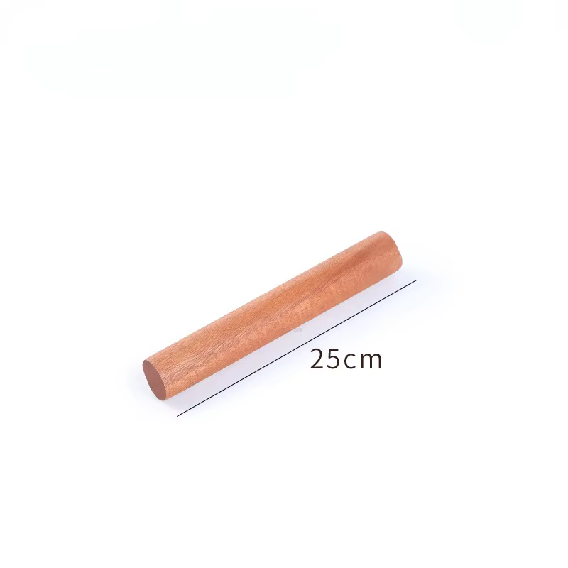 Rouleau à pâtisserie en bois massif sans panorama naturel, 25/30/50/60cm, outils de cuisson