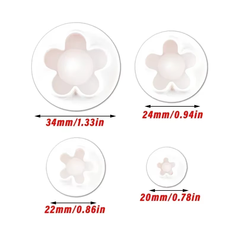 Emporte-pièce en forme de fleur de prunier pour décoration de gâteau, moule à strass, outils de cuis