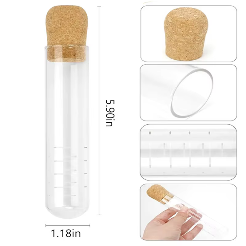 Infuseurs à thé en verre pour thé en vrac, thé à feuilles longues, filtres à thé en verre, tube à th