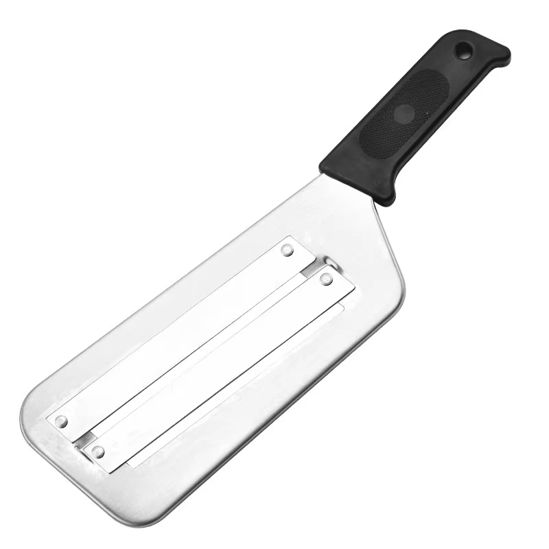 Éminceur de légumes à double lame, couteau à choux et à oignons, couteau de cuisine multifonctionnel