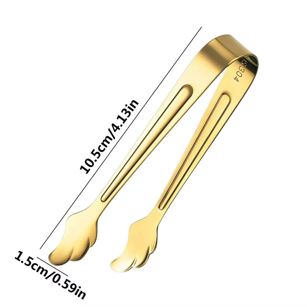 Pinces de service, petites pinces de cuisine en acier inoxydable, pinces à sucre et à amuse-gueules,