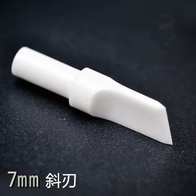 Lame en céramique adaptée au couteau pivotant à double roulement en alliage, couteau à découper rétr