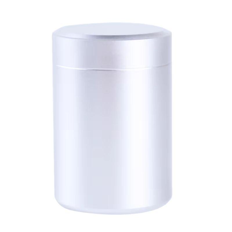 Conteneur hermétique anti-odeur de couleur unie de 60ML, boîte de rangement en aluminium pour herbes