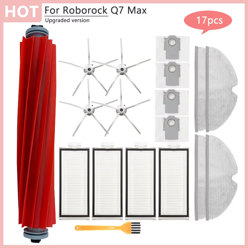 Filtre de remplacement pour aspirateur Xiaomi Roborock Q7 Max,Q7 Max +,Q7 Plus,T8, brosse latérale p