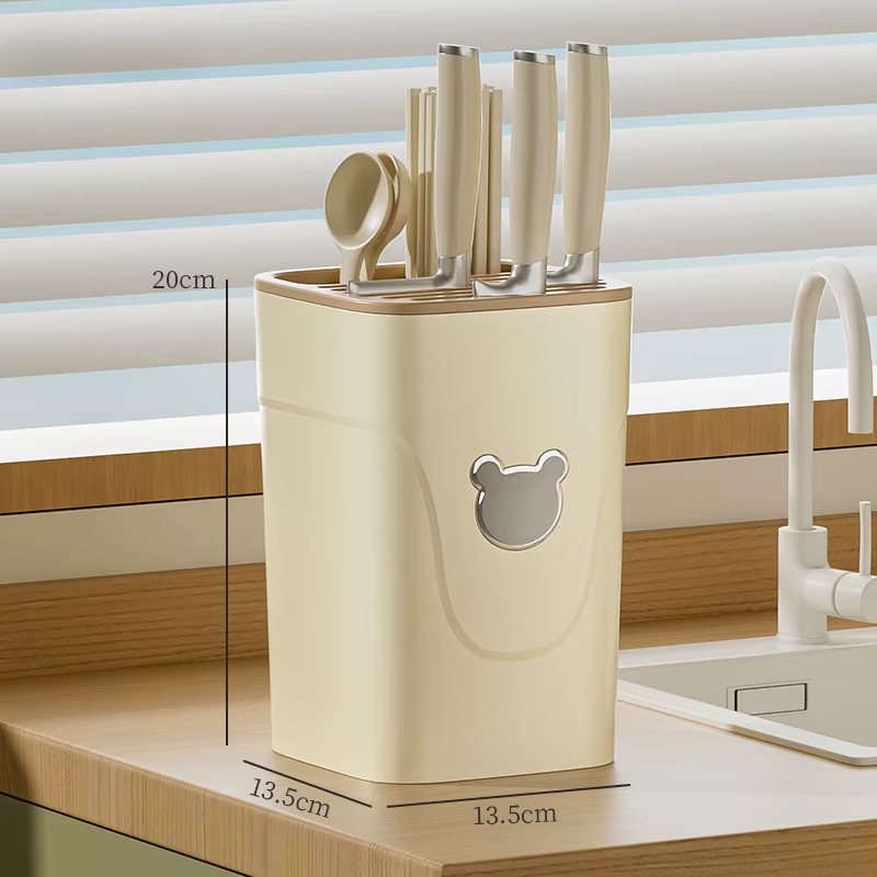 Porte-couteau de cuisine multifonctionnel, comptoir de cuisine, support de rangement pour couteaux, 