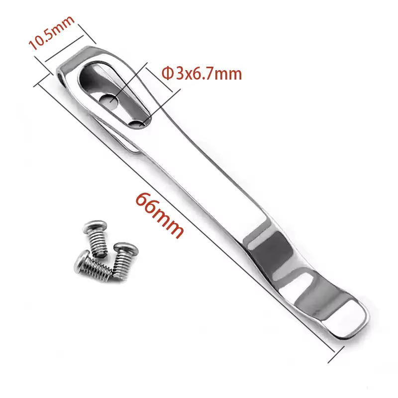 Nouveau Clip arrière en acier inoxydable pour bricolage couteau de poche pliant outil accessoires de
