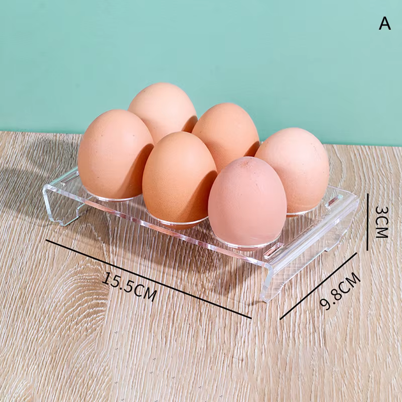 Conteneur de stockage d'œufs à 6/10 trous, support de réfrigérateur pour boîte à plateau de réfrigér